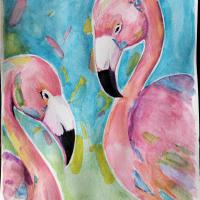 Aquarelle réalisée par une élève adulte