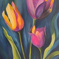 Peinture réalisée par une élève adulte