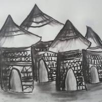 Fusain avec les enfants